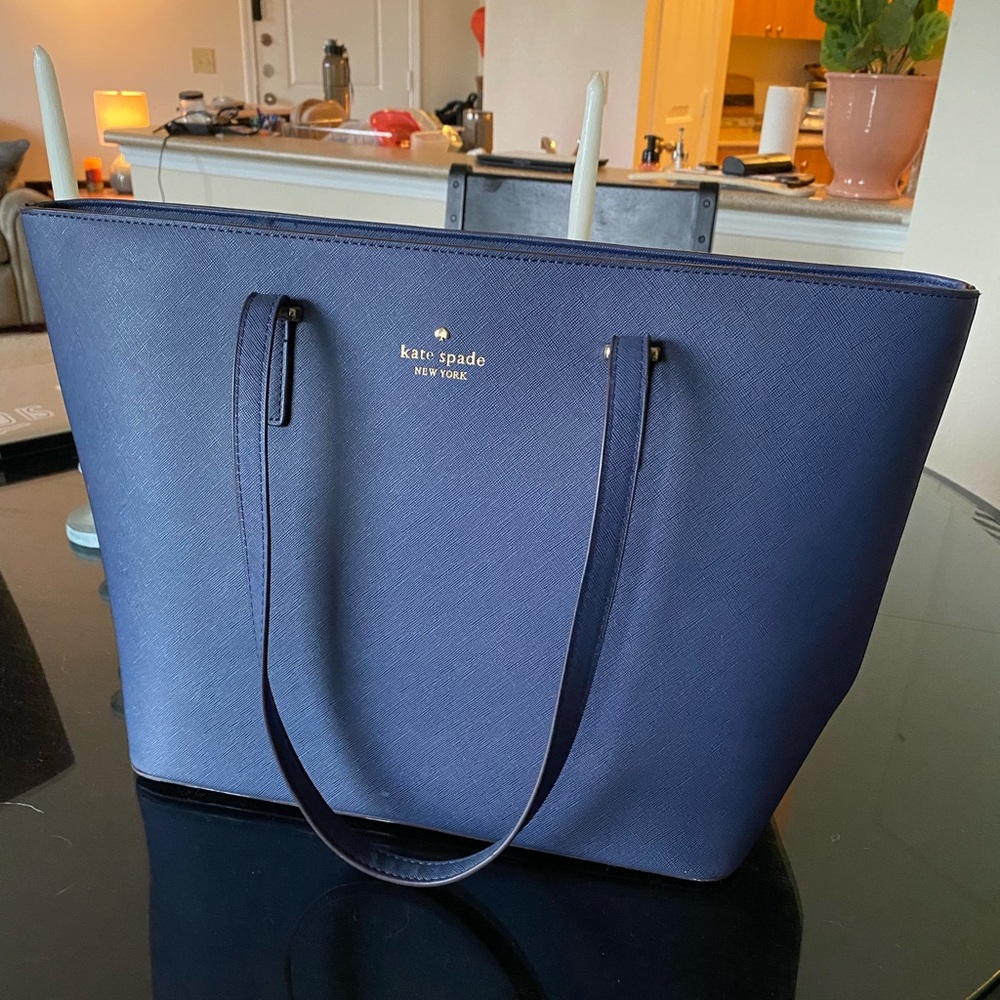 Navy blue Kate Spade tote bag